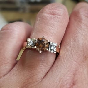 14k Rose gold and chocolate diamond ring